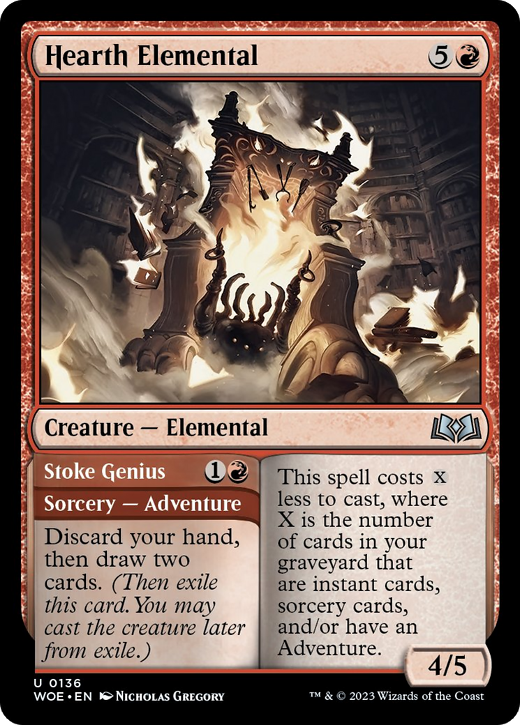 Hearth Elemental // Stoke Genius [Wilds of Eldraine] | PLUS EV GAMES 