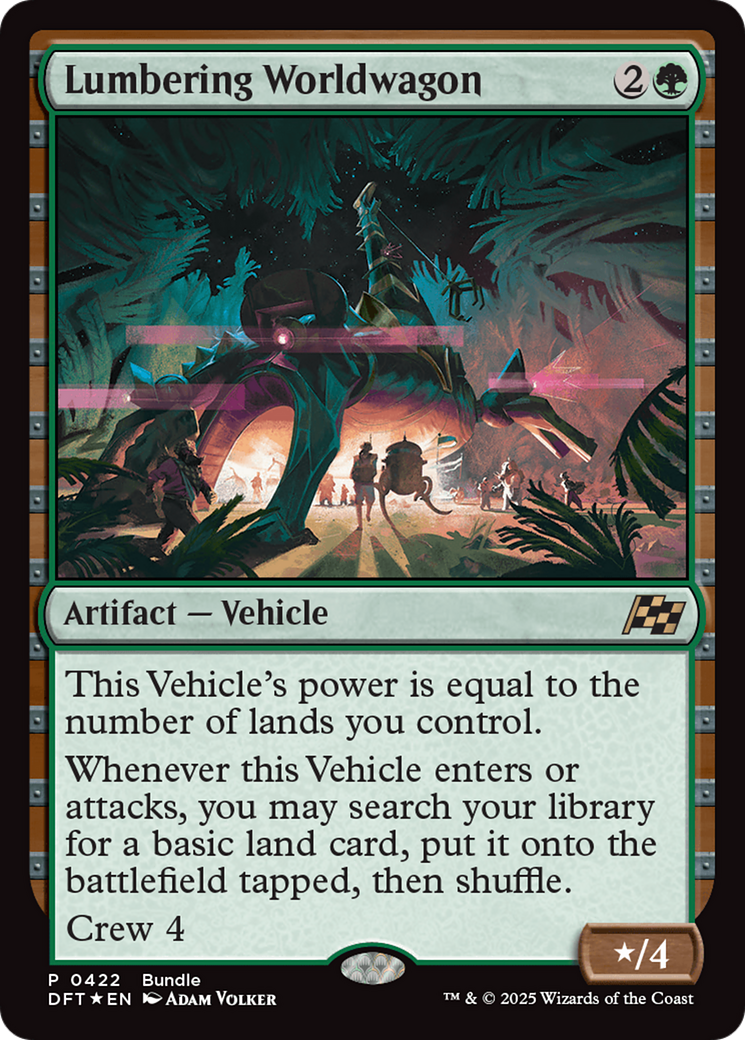 Lumbering Worldwagon (Bundle) [Aetherdrift Promos] | PLUS EV GAMES 