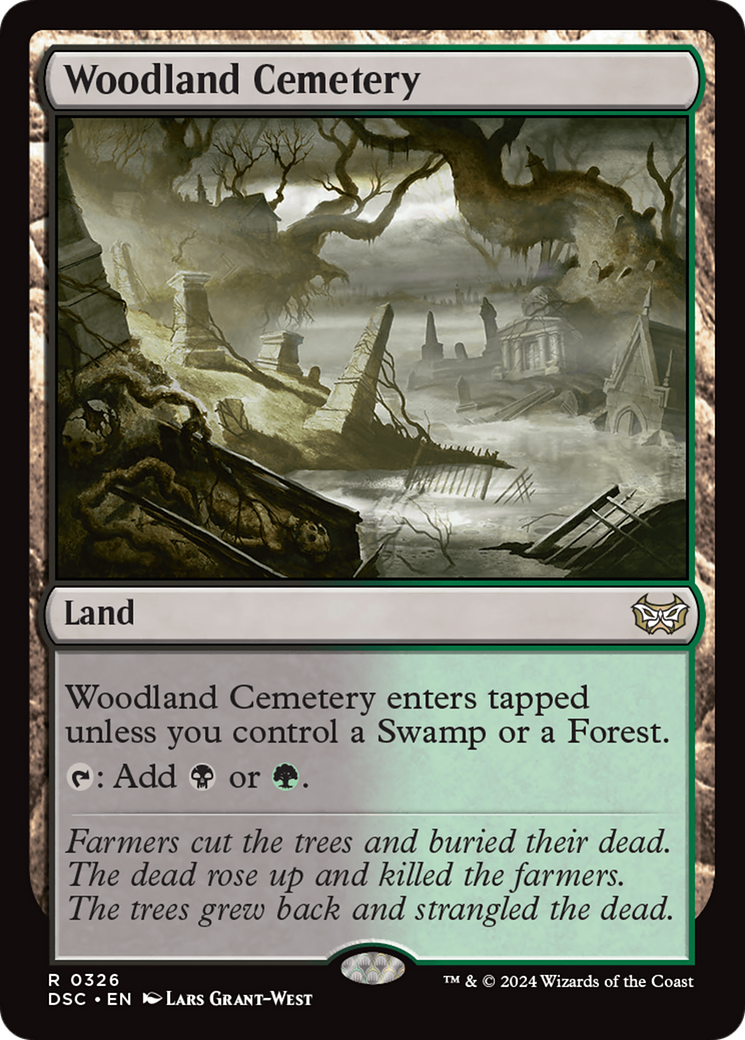 Woodland Cemetery [Duskmourn: House of Horror Commander] | PLUS EV GAMES 