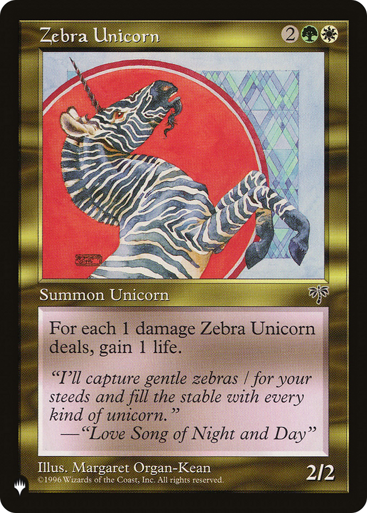 Zebra Unicorn [The List] | PLUS EV GAMES 