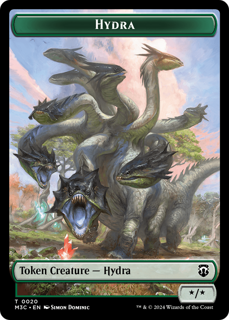 Hydra // Boar Double-Sided Token [Modern Horizons 3 Commander Tokens] | PLUS EV GAMES 