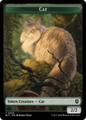 Elemental // Cat Double-Sided Token [Bloomburrow Commander Tokens] | PLUS EV GAMES 