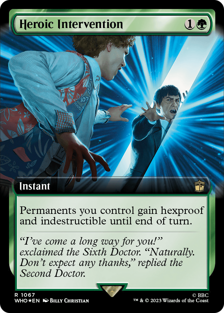 Heroic Intervention (Extended Art) (Surge Foil) [Doctor Who] | PLUS EV GAMES 