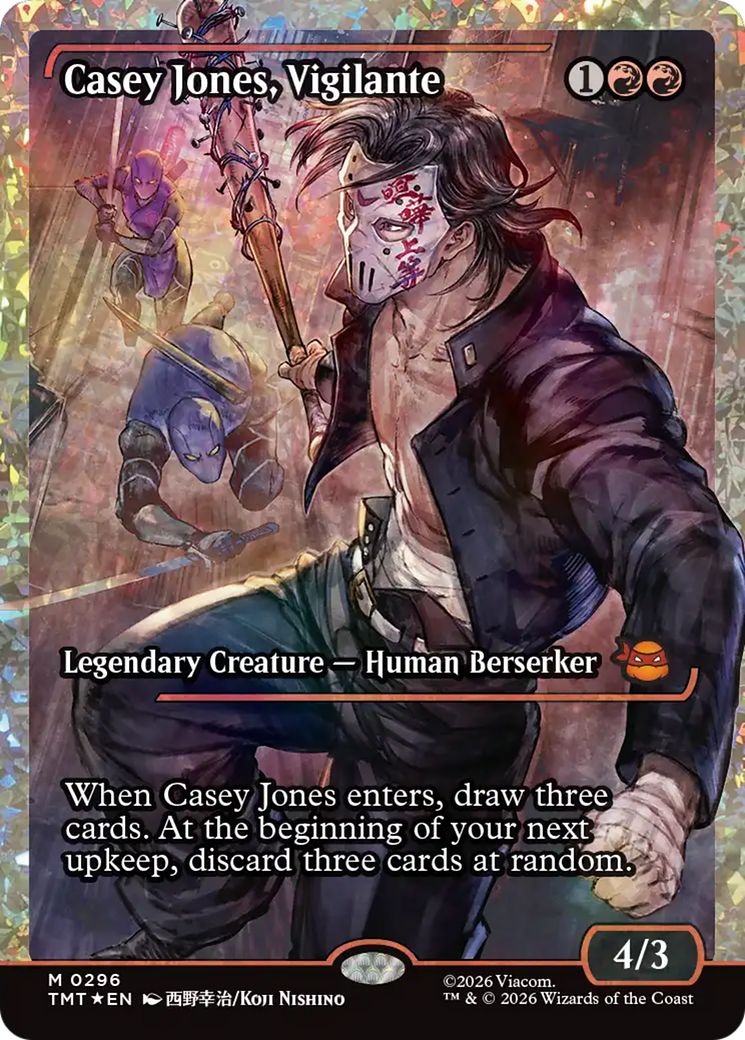 Casey Jones, Vigilante (0296) (Showcase) (Fracture Foil) [Teenage Mutant Ninja Turtles] | PLUS EV GAMES 