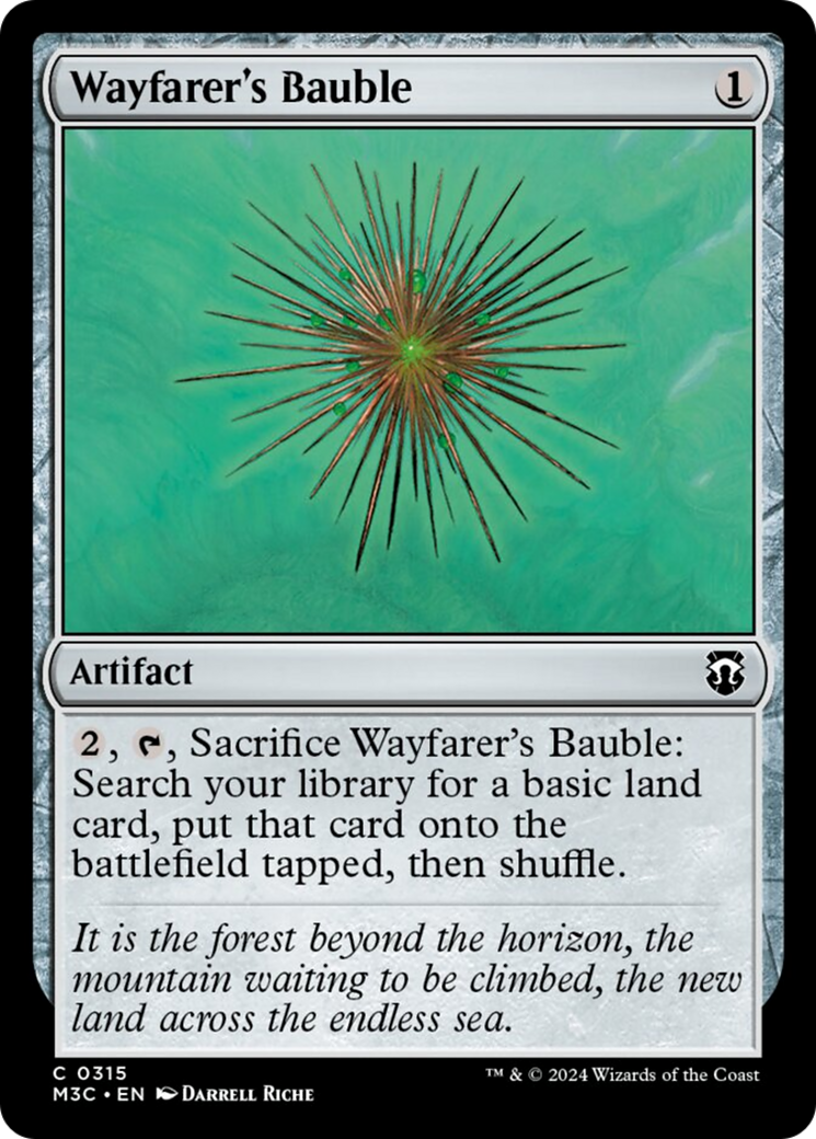 Wayfarer's Bauble (Ripple Foil) [Modern Horizons 3 Commander] | PLUS EV GAMES 