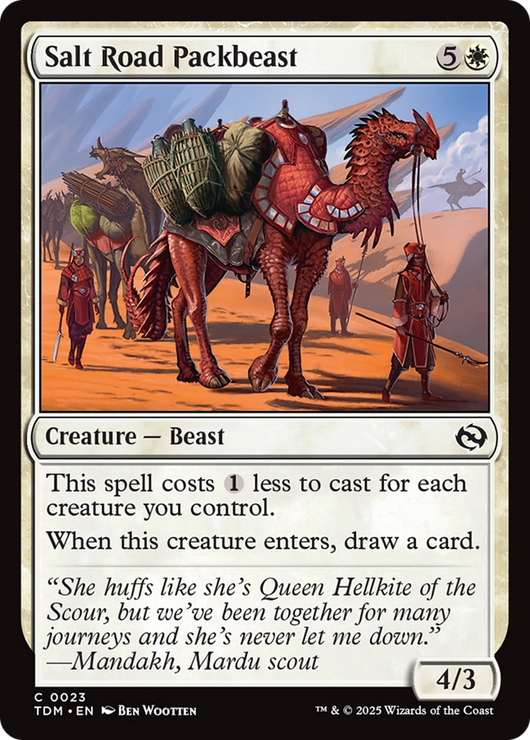 Salt Road Packbeast [Tarkir: Dragonstorm] | PLUS EV GAMES 