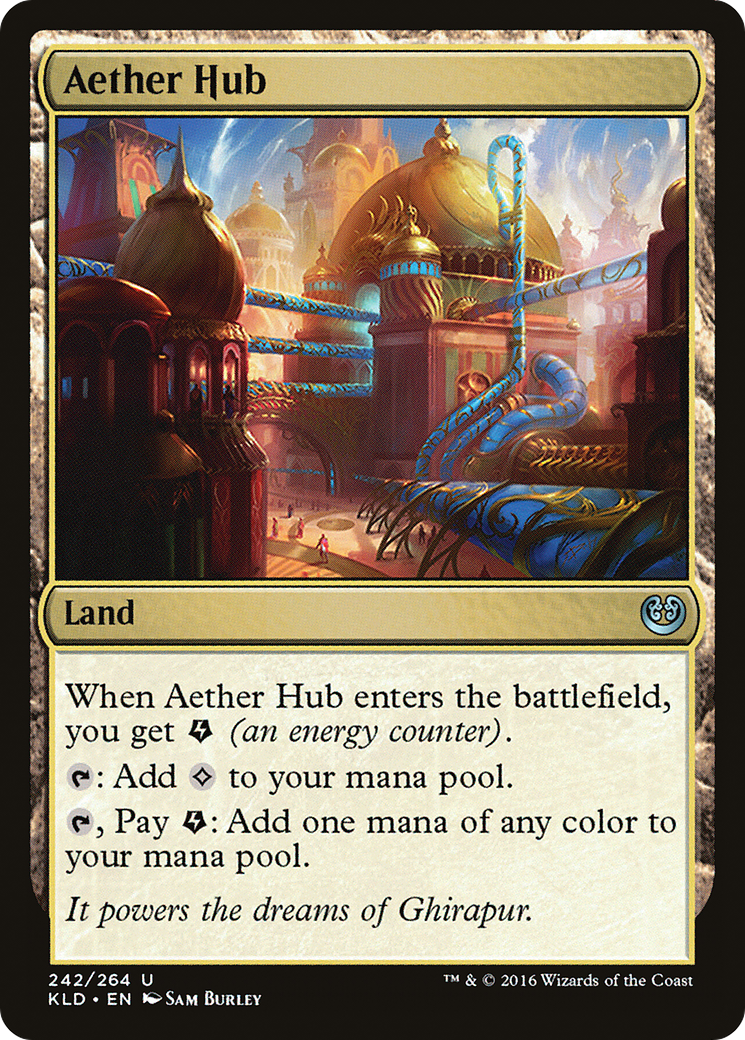 Aether Hub (Ripple Foil) [Modern Horizons 3 Commander] | PLUS EV GAMES 