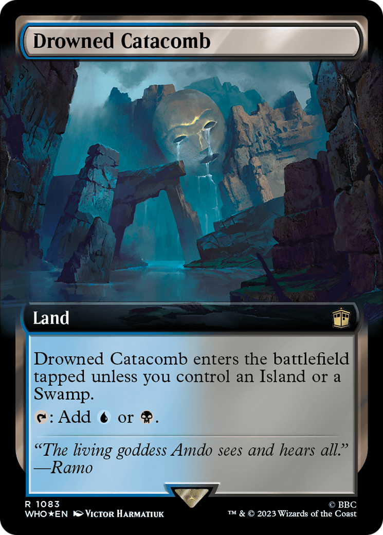 Drowned Catacomb (Extended Art) (Surge Foil) [Doctor Who] | PLUS EV GAMES 