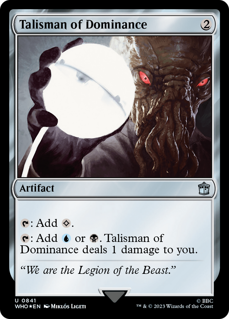 Talisman of Dominance (Surge Foil) [Doctor Who] | PLUS EV GAMES 