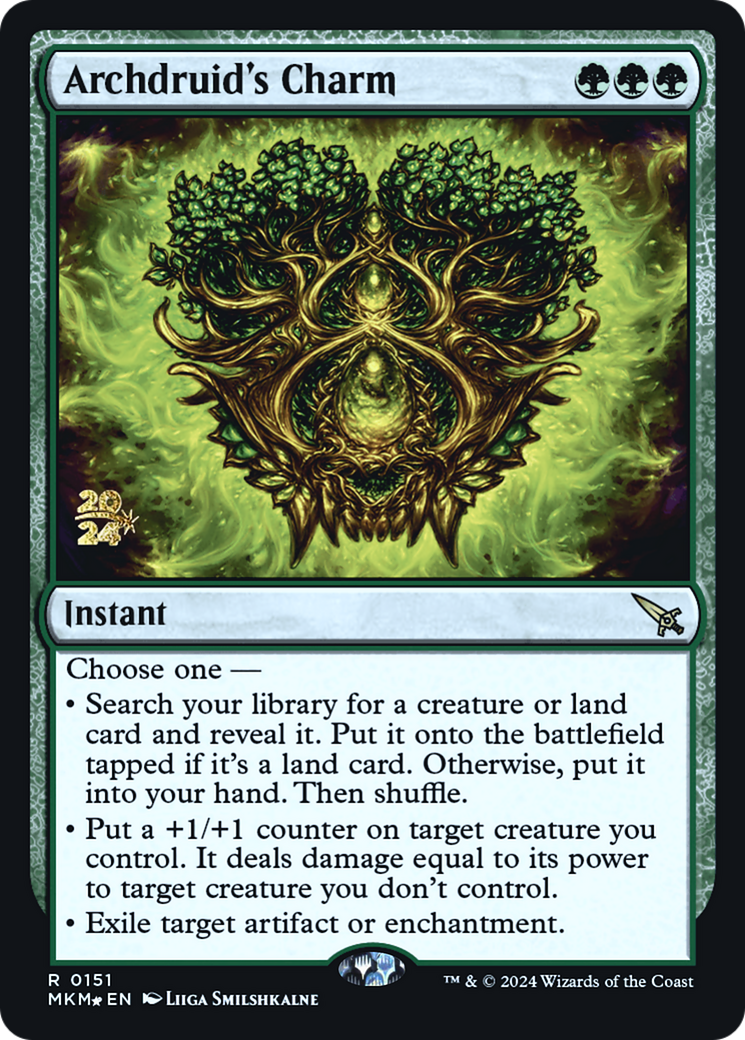 Archdruid's Charm [Murders at Karlov Manor Prerelease Promos] | PLUS EV GAMES 