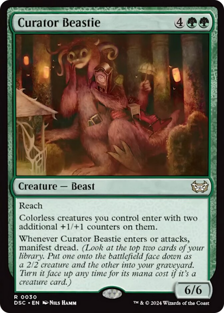 Curator Beastie (Extended Art) [Duskmourn: House of Horror Commander] | PLUS EV GAMES 