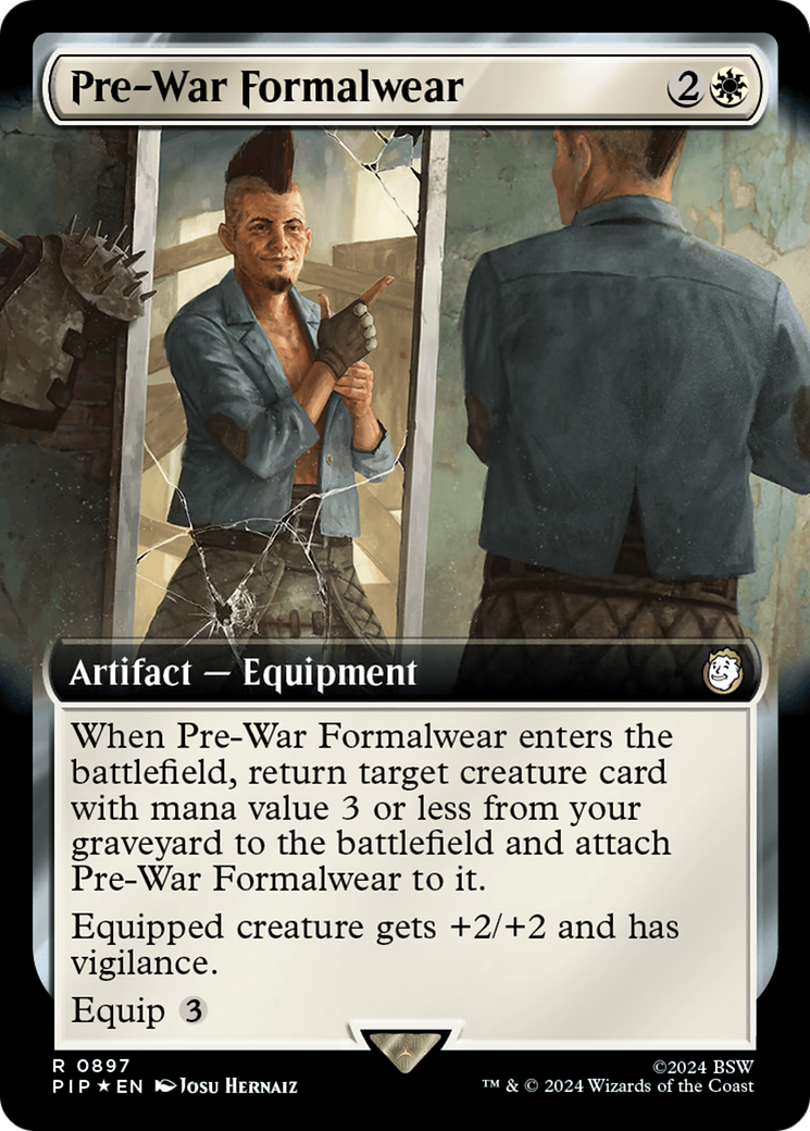 Pre-War Formalwear (Extended Art) (Surge Foil) [Fallout] | PLUS EV GAMES 