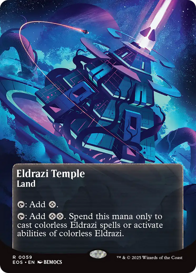 Eldrazi Temple (0059) (Borderless) [Edge of Eternities: Stellar Sights] | PLUS EV GAMES 