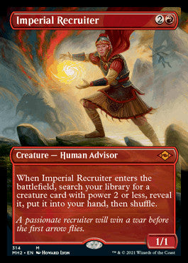 Imperial Recruiter (Borderless Alternate Art) [Modern Horizons 2] | PLUS EV GAMES 