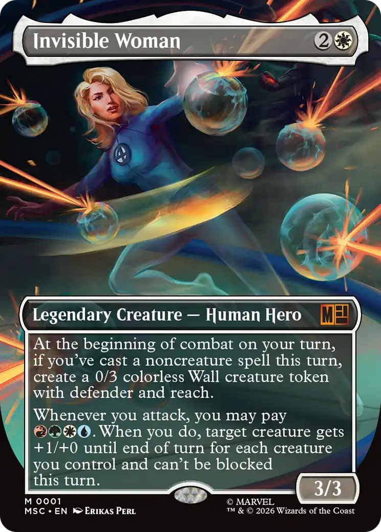 Invisible Woman (Borderless) [Marvel Super Heroes Commander] | PLUS EV GAMES 