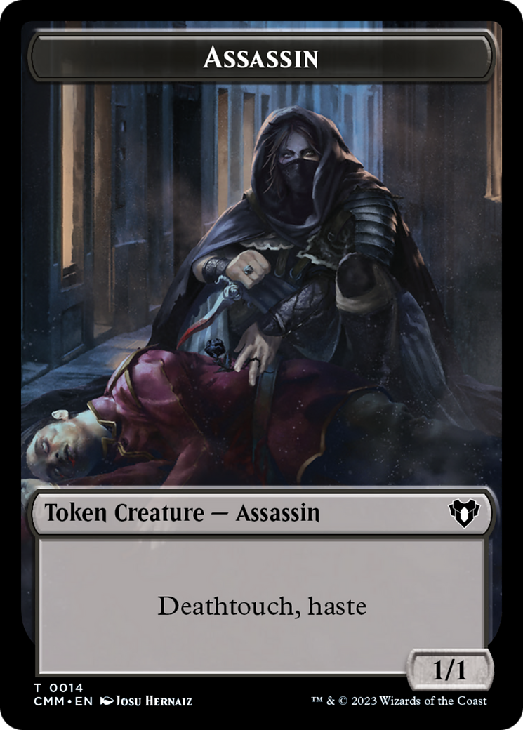 Assassin Token [Commander Masters Tokens] | PLUS EV GAMES 