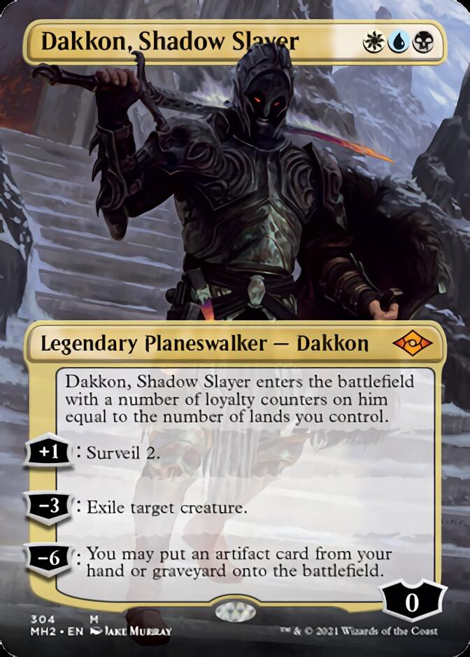 Dakkon, Shadow Slayer (Borderless) [Modern Horizons 2] | PLUS EV GAMES 