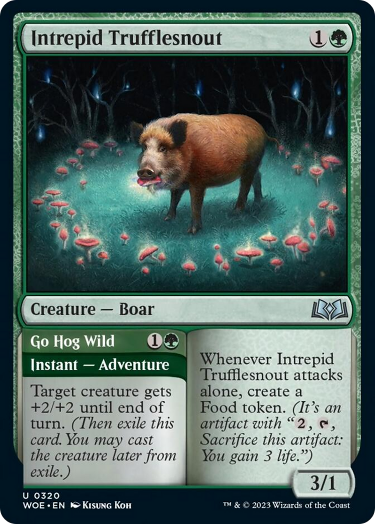 Intrepid Trufflesnout // Go Hog Wild [Wilds of Eldraine] | PLUS EV GAMES 