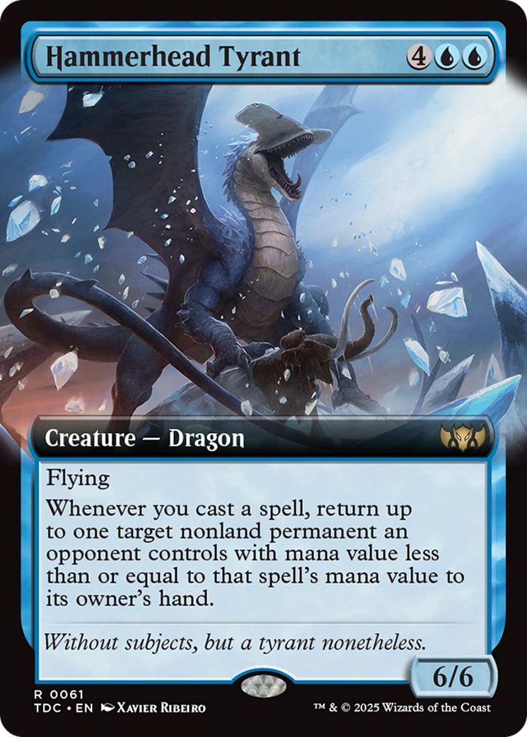 Hammerhead Tyrant (Extended Art) [Tarkir: Dragonstorm Commander] | PLUS EV GAMES 