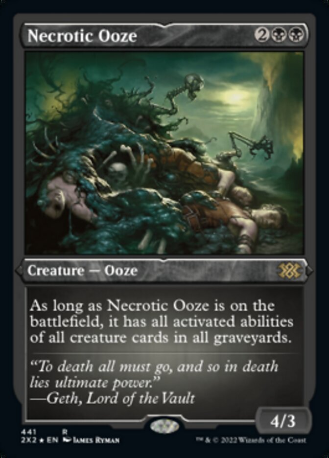 Necrotic Ooze (Foil Etched) [Double Masters 2022] | PLUS EV GAMES 