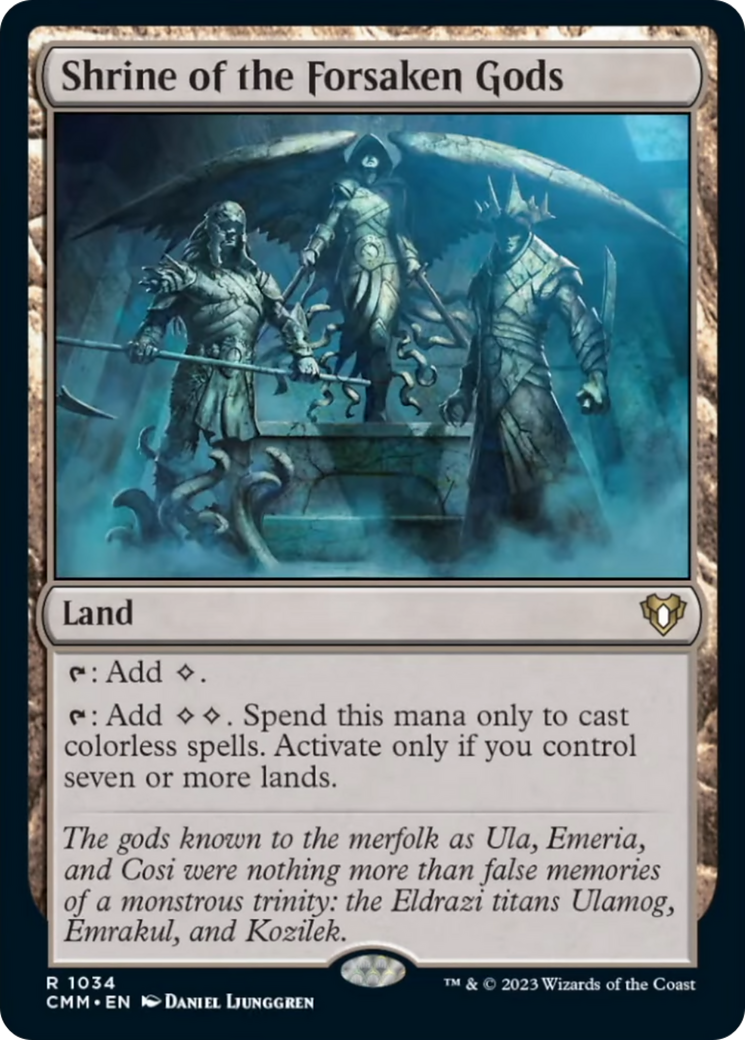 Shrine of the Forsaken Gods [Commander Masters] | PLUS EV GAMES 