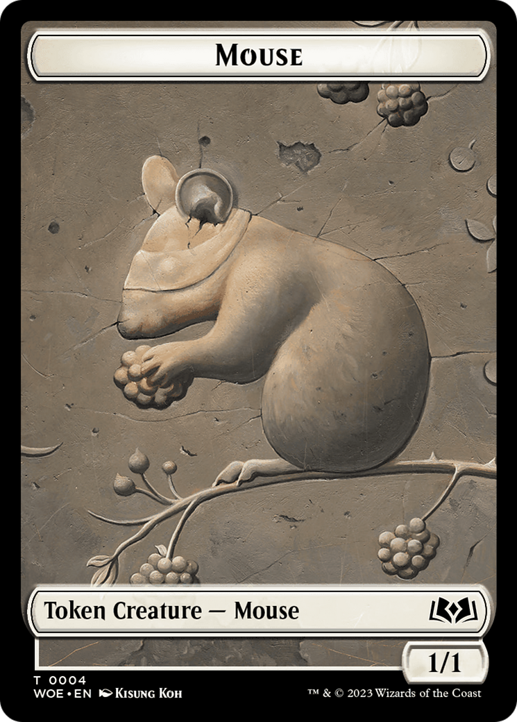 Mouse // Food (0013) Double-Sided Token [Wilds of Eldraine Tokens] | PLUS EV GAMES 