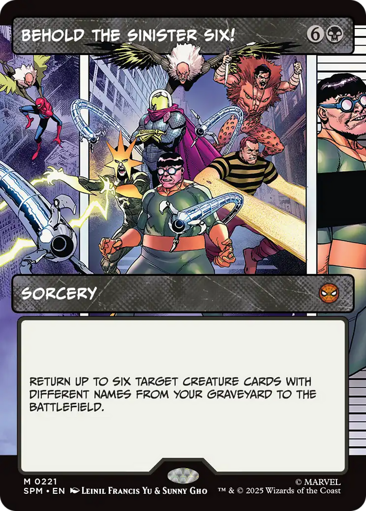 Behold the Sinister Six! (Borderless) [Marvel's Spider-Man] | PLUS EV GAMES 