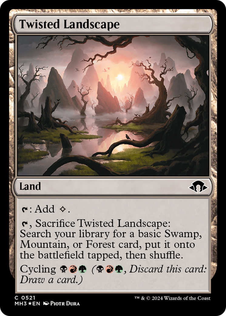 Twisted Landscape (Ripple Foil) [Modern Horizons 3] | PLUS EV GAMES 