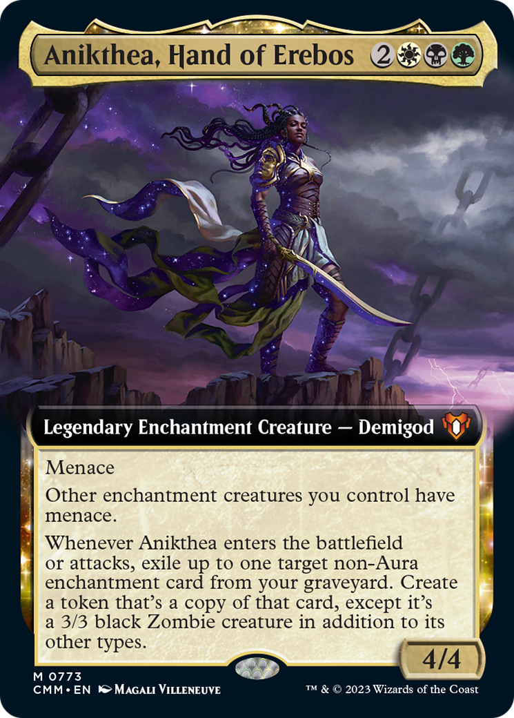 Anikthea, Hand of Erebos (Extended Art) [Commander Masters] | PLUS EV GAMES 