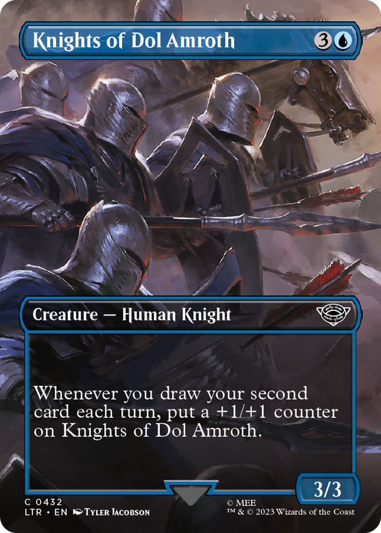 Knights of Dol Amroth (Borderless Alternate Art) [The Lord of the Rings: Tales of Middle-Earth] | PLUS EV GAMES 