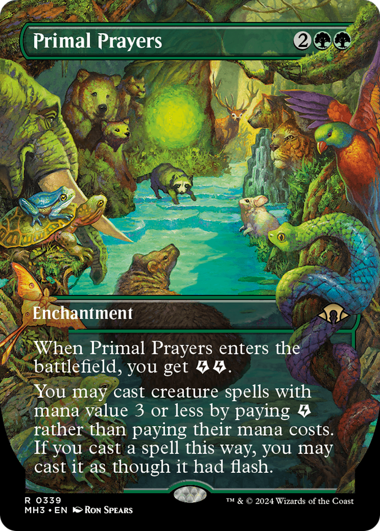 Primal Prayers (Borderless) [Modern Horizons 3] | PLUS EV GAMES 