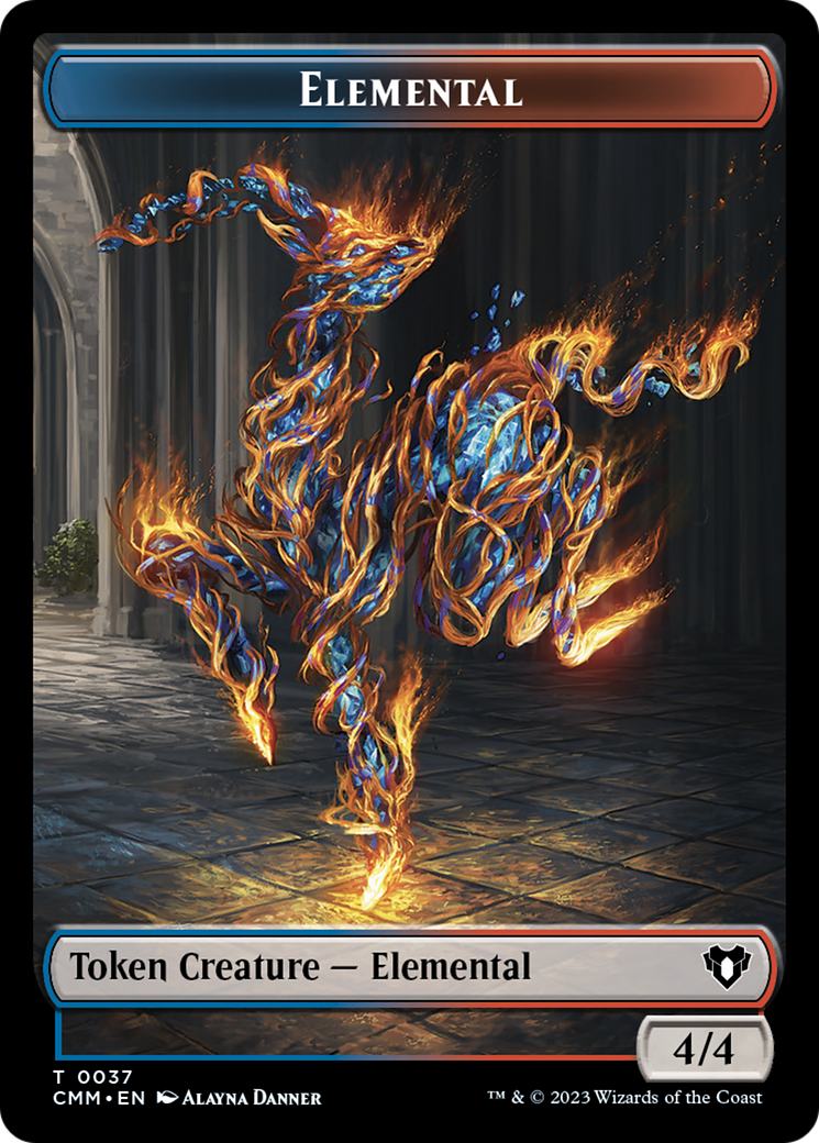 Elemental Token (37) [Commander Masters Tokens] | PLUS EV GAMES 