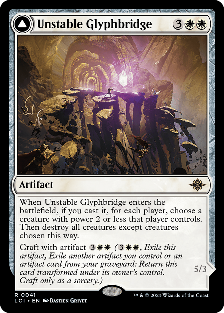 Unstable Glyphbridge // Sandswirl Wanderglyph [The Lost Caverns of Ixalan] | PLUS EV GAMES 