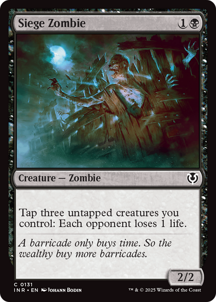 Siege Zombie [Innistrad Remastered] | PLUS EV GAMES 