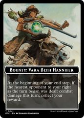 Bounty: Vara Beth Hannifer // Bounty Rules Double-Sided Token [Outlaws of Thunder Junction Commander Tokens] | PLUS EV GAMES 