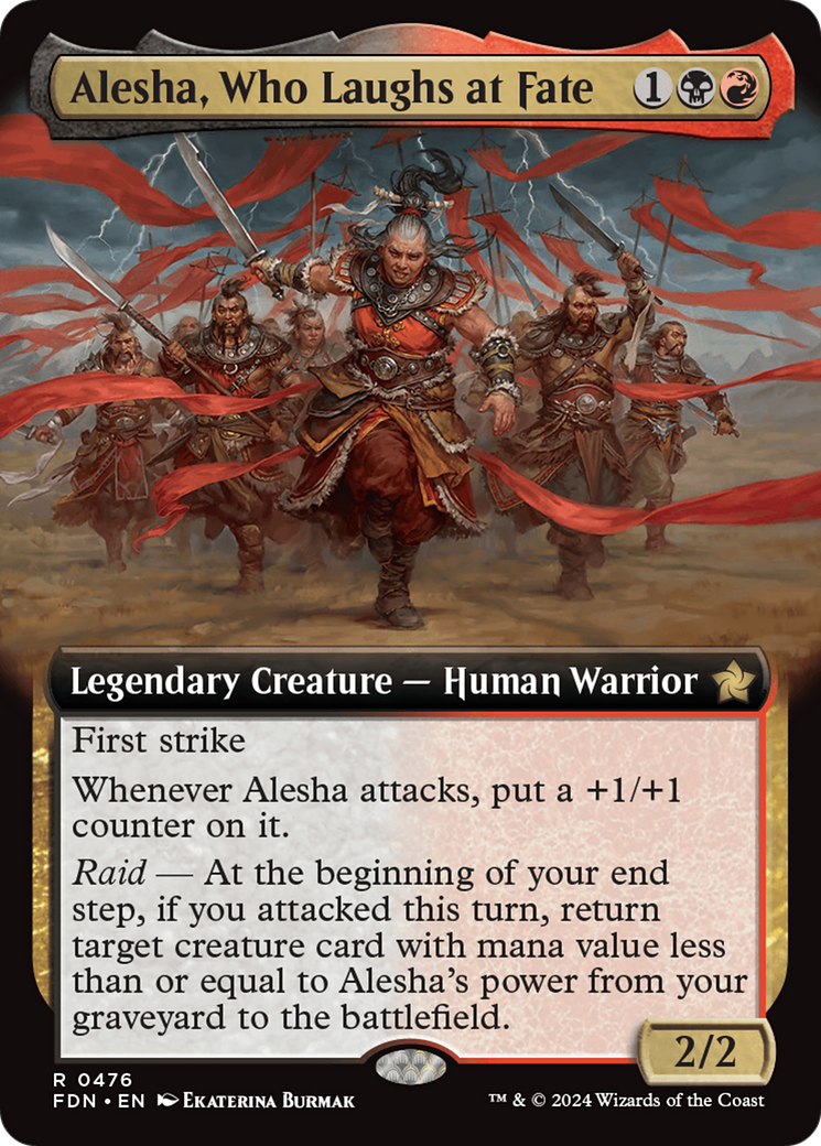 Alesha, Who Laughs at Fate (Extended Art) [Foundations] | PLUS EV GAMES 