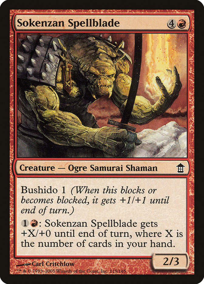 Sokenzan Spellblade [Saviors of Kamigawa] | PLUS EV GAMES 