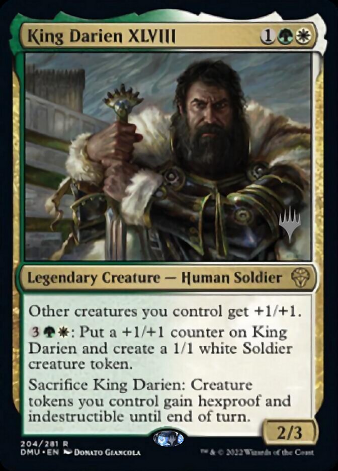 King Darien XLVIII (Promo Pack) [Dominaria United Promos] | PLUS EV GAMES 