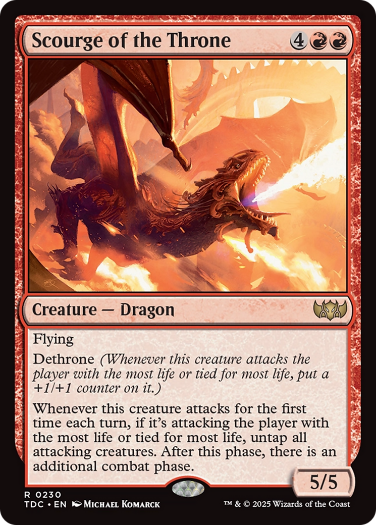 Scourge of the Throne [Tarkir: Dragonstorm Commander] | PLUS EV GAMES 