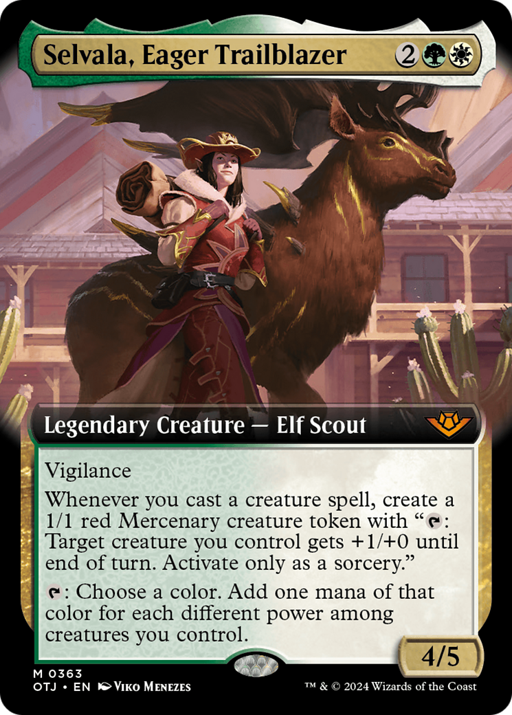 Selvala, Eager Trailblazer (Extended Art) [Outlaws of Thunder Junction] | PLUS EV GAMES 