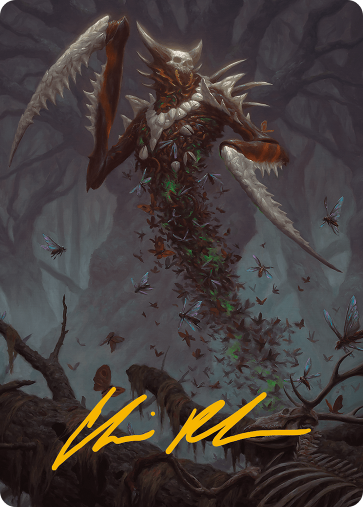 Grist, the Plague Swarm Art Card (Gold-Stamped Signature) [Modern Horizons 3 Art Series] | PLUS EV GAMES 