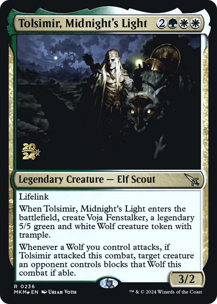 Tolsimir, Midnight's Light [Murders at Karlov Manor Prerelease Promos] | PLUS EV GAMES 