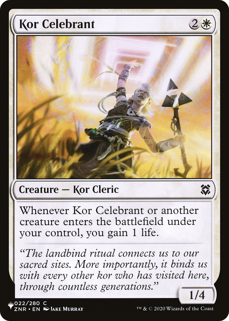 Kor Celebrant [The List Reprints] | PLUS EV GAMES 