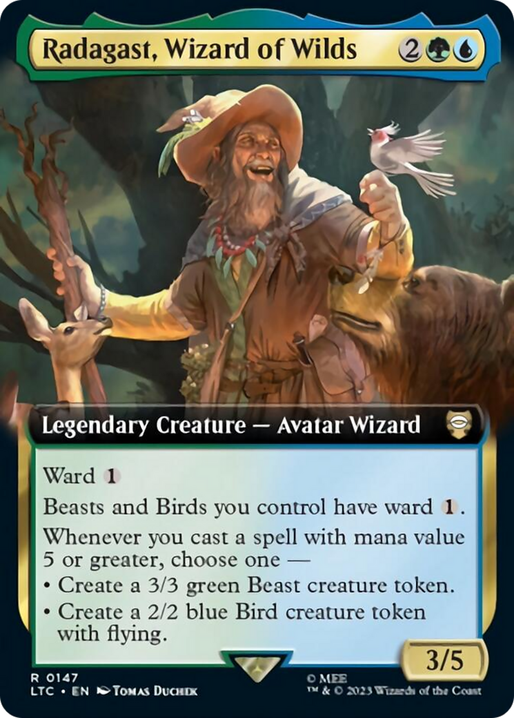 Radagast, Wizard of Wilds (Extended Art) [The Lord of the Rings: Tales of Middle-Earth Commander] | PLUS EV GAMES 