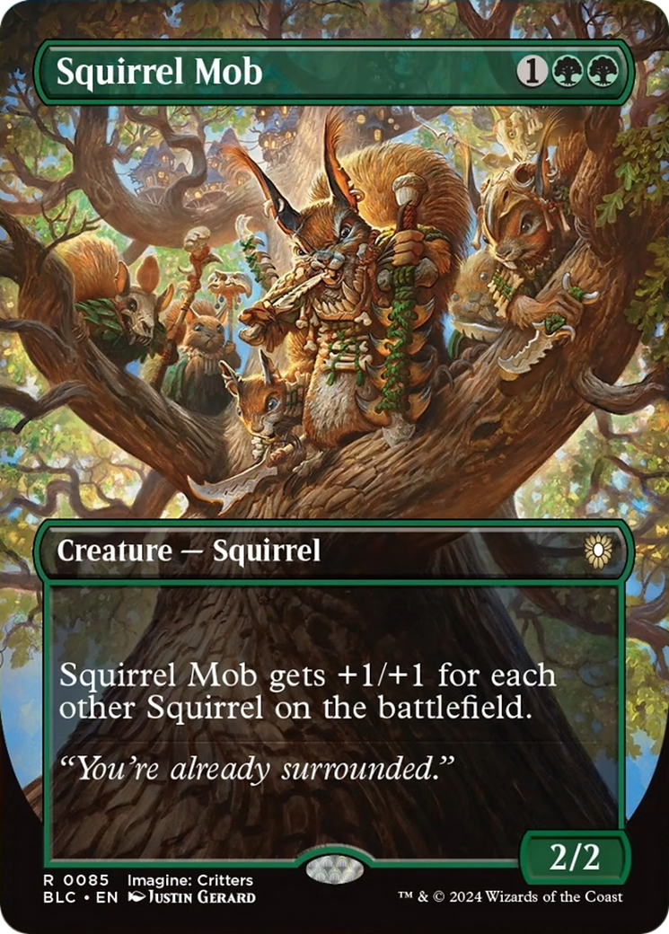 Squirrel Mob (Borderless) [Bloomburrow Commander] | PLUS EV GAMES 