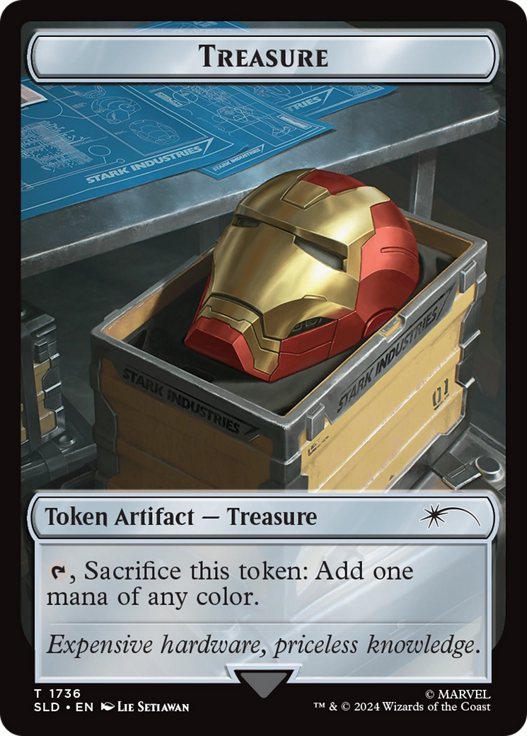 Treasure Token (1736) (Rainbow Foil) [Secret Lair Drop Series] | PLUS EV GAMES 