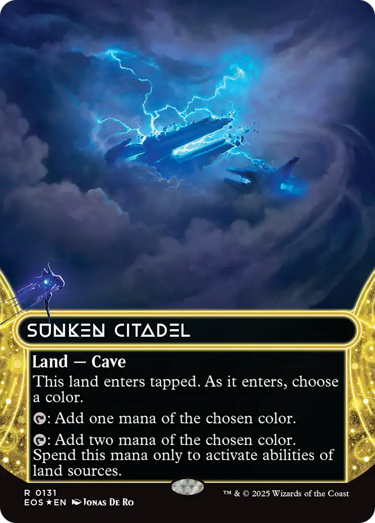 Sunken Citadel (0131) (Borderless) (Galaxy Foil) [Edge of Eternities: Stellar Sights] | PLUS EV GAMES 