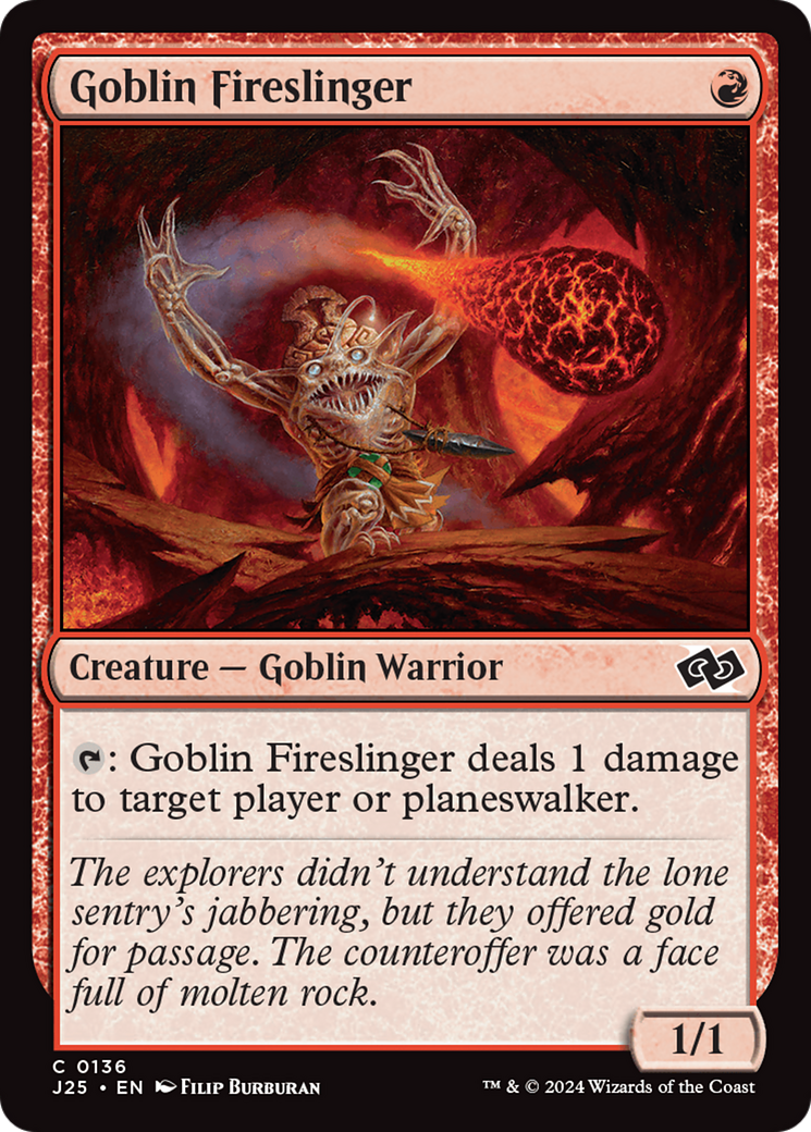 Goblin Fireslinger [Foundations Jumpstart] | PLUS EV GAMES 