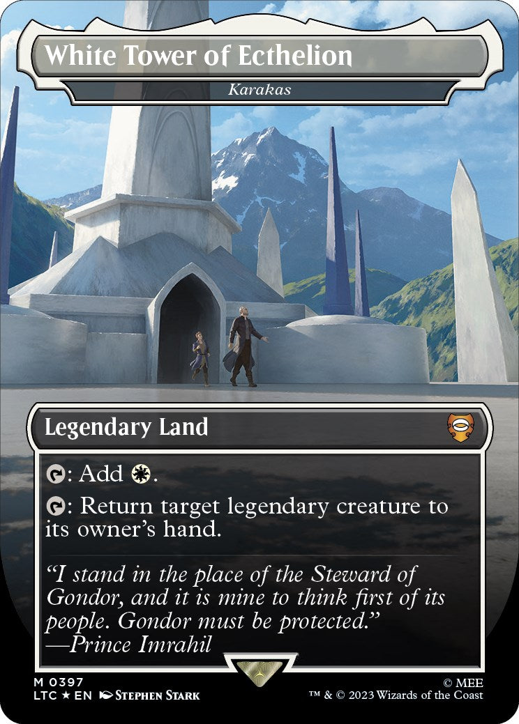 White Tower of Ecthelion - Karakas (Surge Foil Realms and Relics) [The Lord of the Rings: Tales of Middle-Earth Commander] | PLUS EV GAMES 