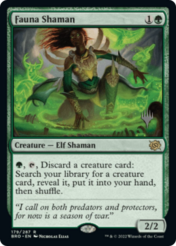 Fauna Shaman (Promo Pack) [The Brothers' War Promos] | PLUS EV GAMES 